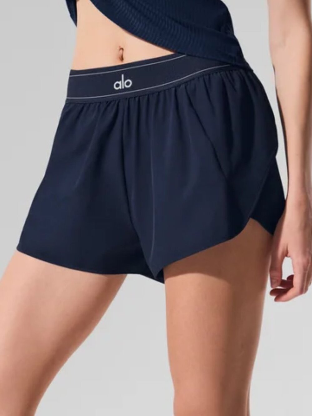 NWT Navy Blue💙ALO Yoga Match Point High-Waisted Short💙Feminine & Sporty